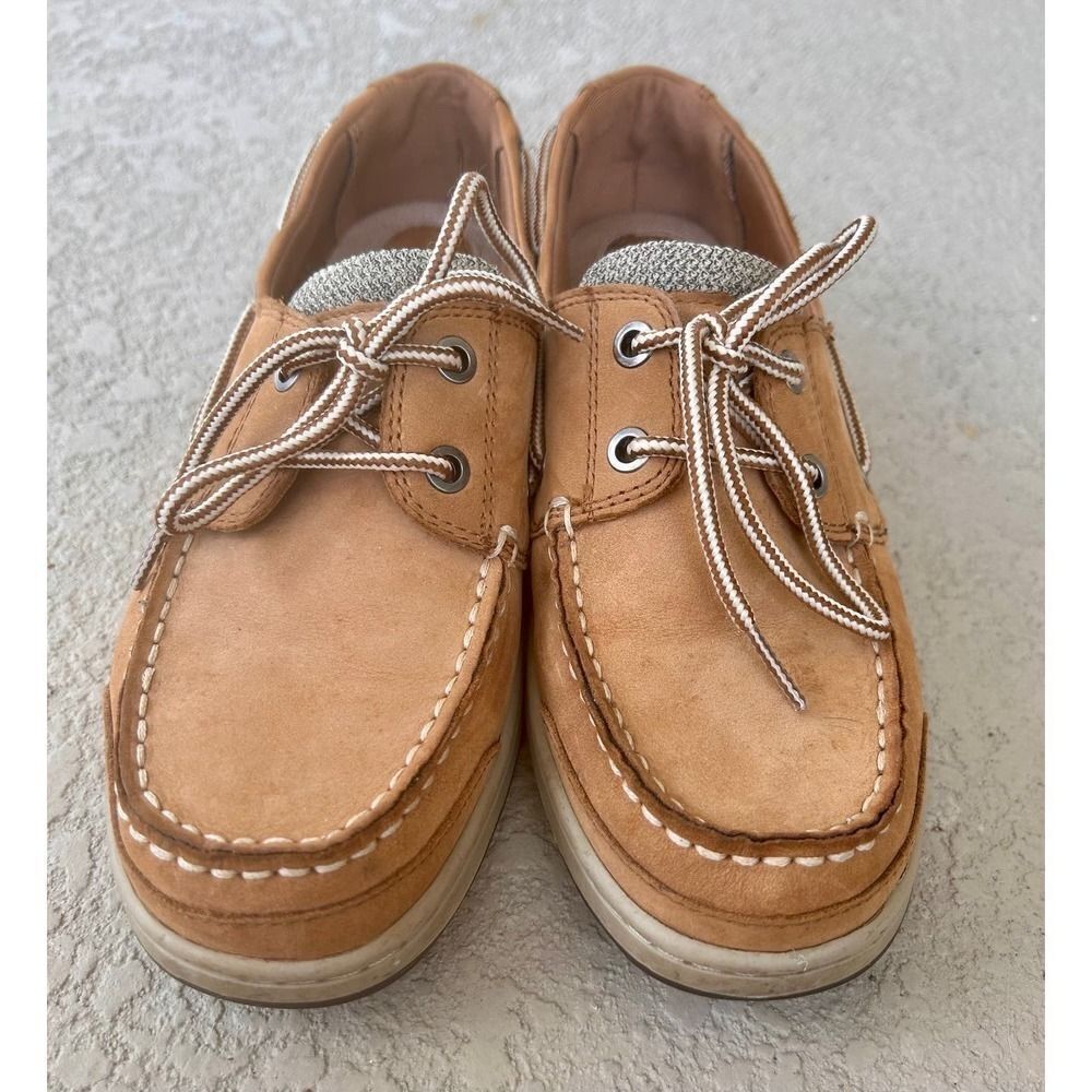 Naturalizer Natural Sole Loafers Tan‎ Fabric/Leather Woman's size 7.5